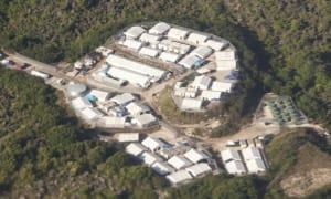Aerial view of Nauru detention center. (Photo credit: The Guardian)
