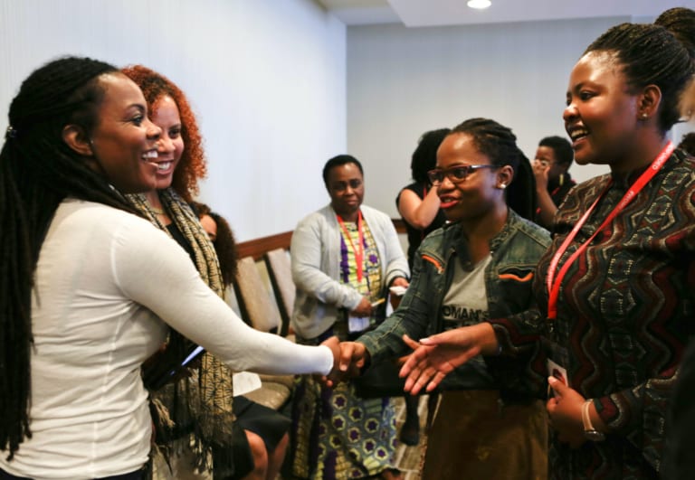 Activists meeting at event