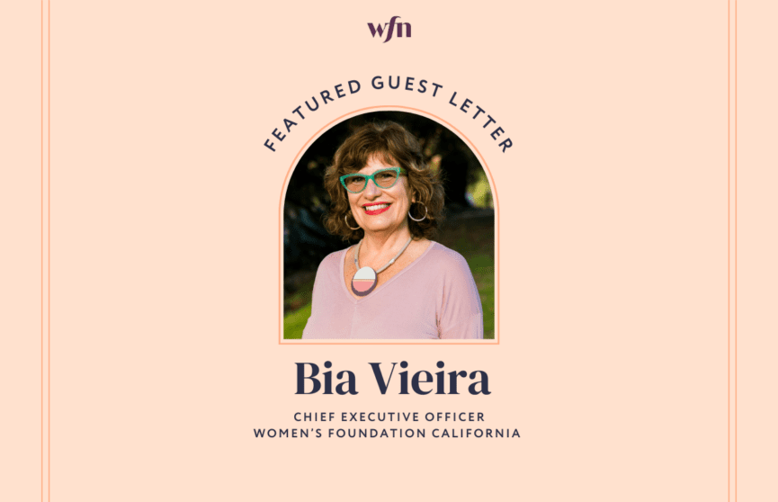Bia Vieira Headshot with text that reads "Featured Guest Letter"