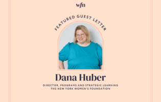 Dana Huber Headshot with text that reads "Featured Guest Letter"
