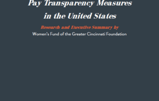 Cover page for Pay Transparency Measures in the United States report by Women's Fund of the Greater Cincinnati Foundation